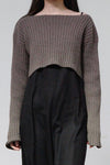 BASERANGE Macaulay Sweater Merino Wool France BAS-KMAL-BM-WI22-0 Mixed Rock Brown KMAL-BM-WI22